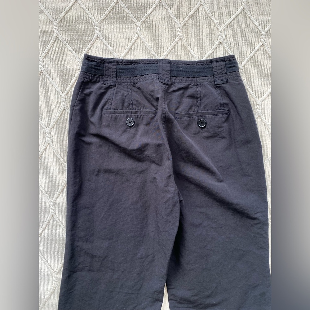 Ulla Johnson Gabriella Cotton Linen Silk Flared Pants Black 2 - Picture 9 of 12